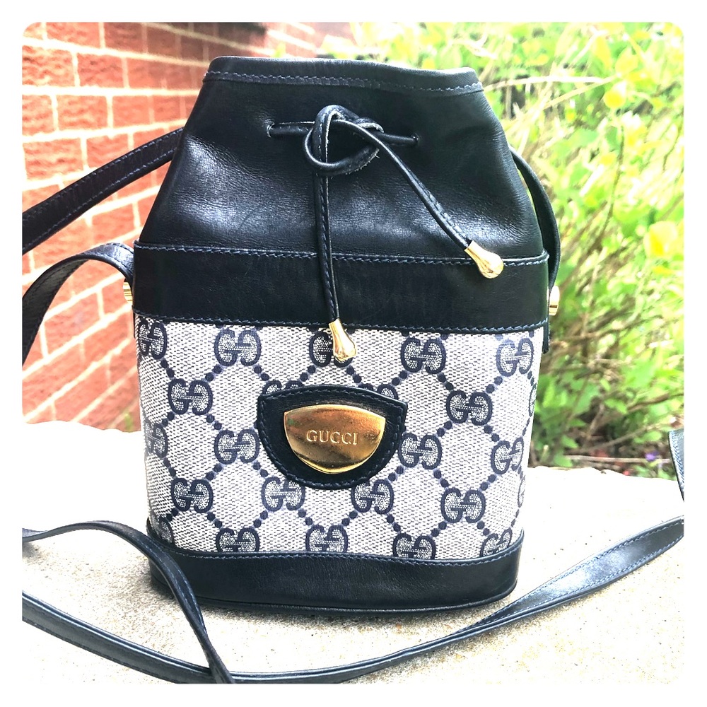 Vintage Gucci blue supreme web crossbody mini bag